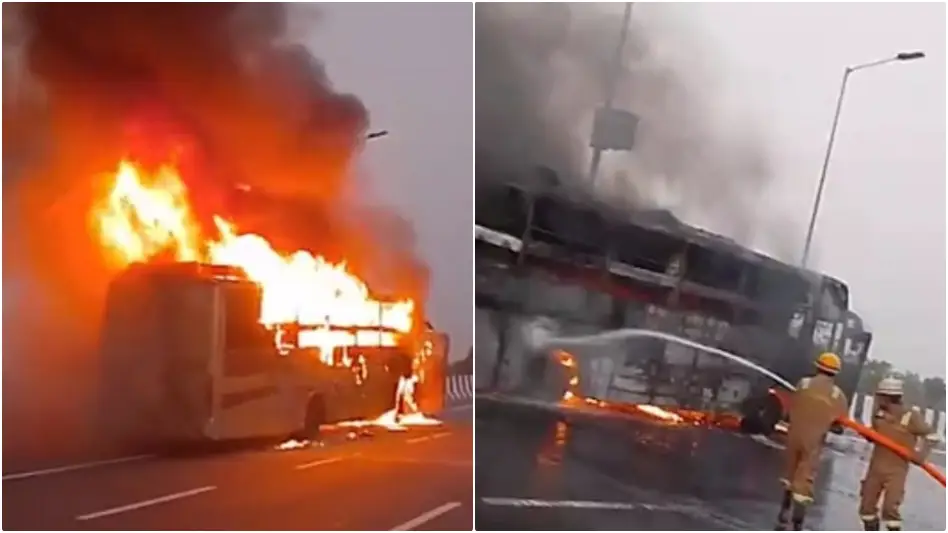 LUCKNOW BUS FIRE: рд▓рдЦрдирдК рдореЗрдВ рдбрдмрд▓ рдбреЗрдХрд░ рдмрд╕ рдореЗрдВ рднреАрд╖рдг рдЖрдЧ, 2 рдмрдЪреНрдЪреЛрдВ рд╕рдореЗрдд 5 рдХреА рджрд░реНрджрдирд╛рдХ рдореМрдд, CM рдпреЛрдЧреА рдиреЗ рдЬрддрд╛рдпрд╛ рд╢реЛрдХ