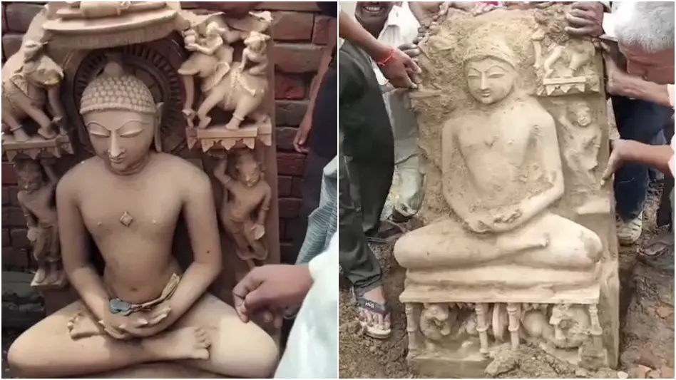Etah Jain idol discovery: 1000 साल पुरानी जैन मूर्ति मिलने से मचा एटा में हड़कंप, ASI को किया गया सुपुर्द