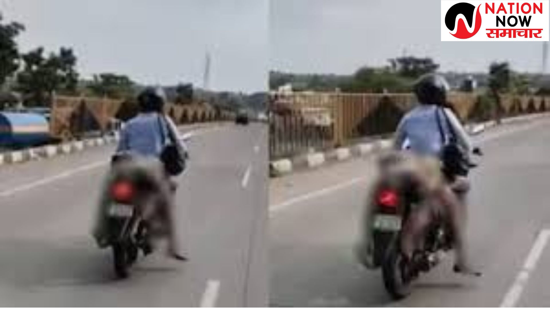 पत्नी की सड़क हादसे में मौत, शव के लिए वाहन नहीं मिला तो बाइक पर ले गया पति | UP Viral News