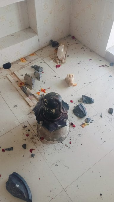 कानपुर के गौरी लख्खा गांव में 100 साल पुराने शिव मंदिर में तोड़फोड़, मूर्तियां खंडित