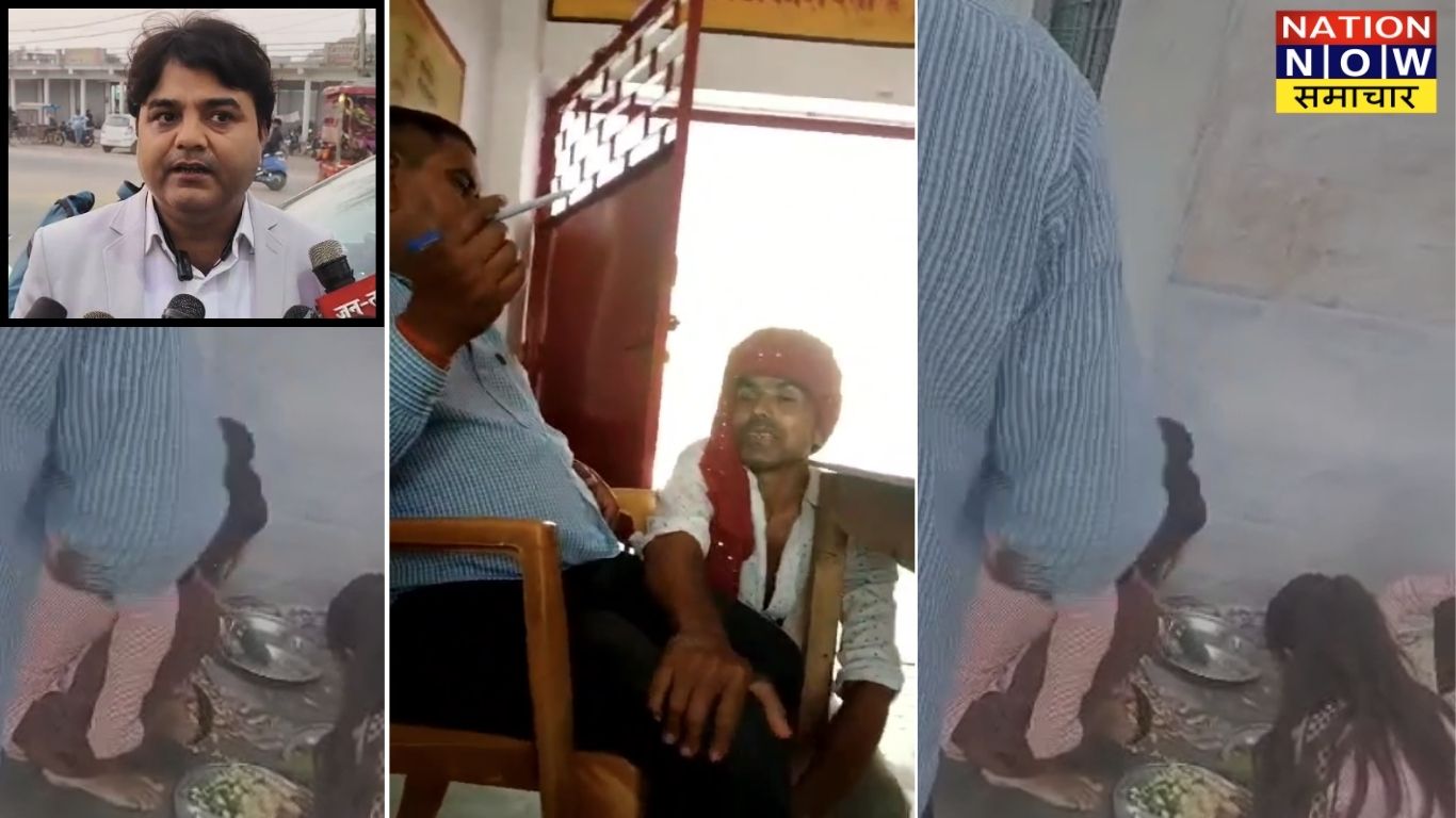 Mahoba Teacher Suspended News : कक्षा में ग्रामीण से पैर दबवाने और छात्राओं से मिड-डे मील का काम करवाने वाला शिक्षक निलंबित