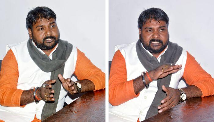 कानपुर: बिल्हौर थाने में Bjp विधायक राहुल बच्चा सोनकर का बयान,”मस्जिदों में सूअर का मांस न मिले तो नाम बदल देना”