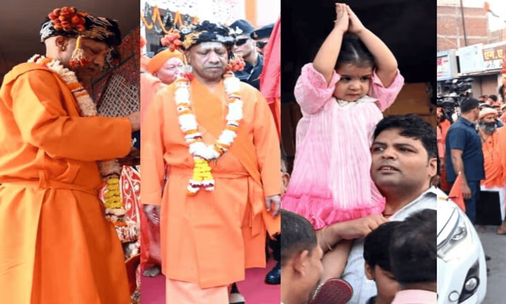 दंडाधिकारी की भूमिका में CM योगी, गोरखपुर में धूमधाम से निकली शोभायात्रा